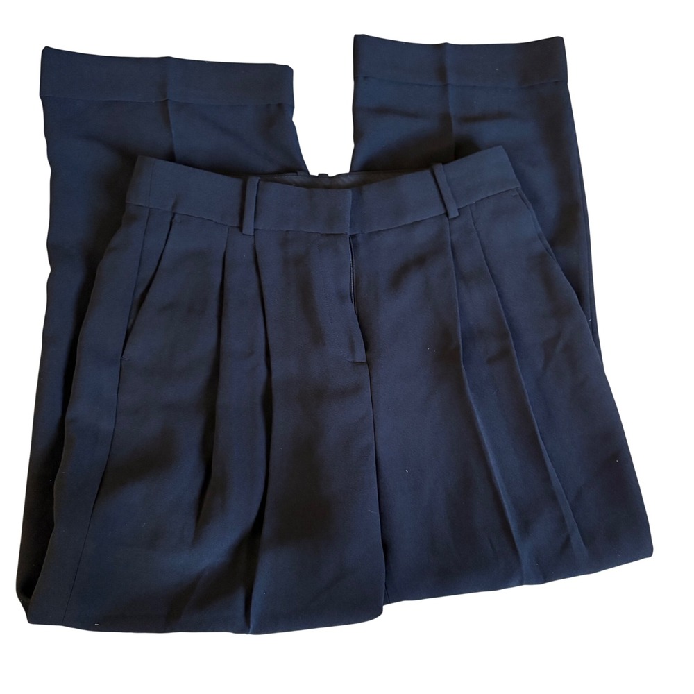 J CREW Black Essential Wide Leg‎ Pamt Size 6P